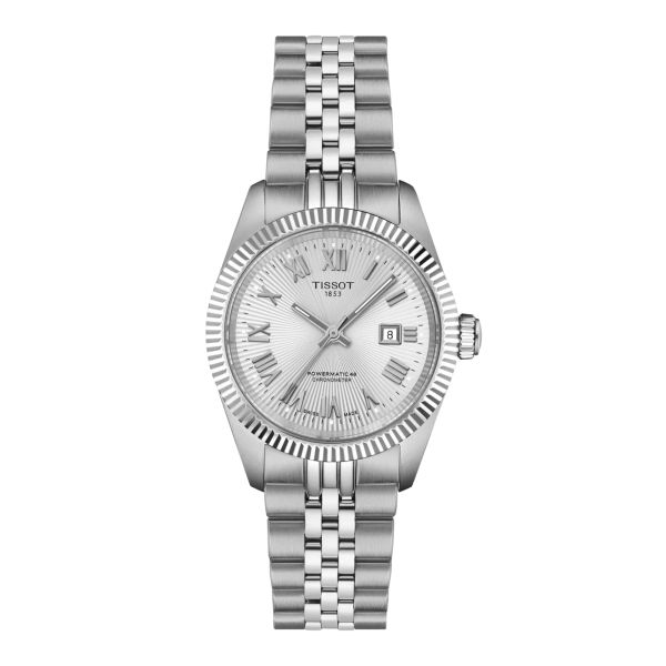 Tissot Ballade Powermatic 48 COSC automatic silver dial steel bracelet 30 mm