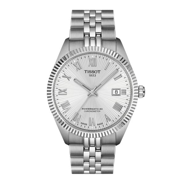 Tissot Ballade Powermatic 80 COSC automatic silver dial steel bracelet 39 mm