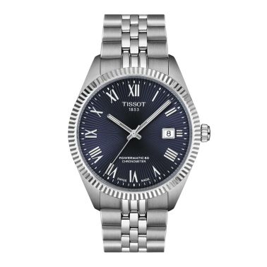 Tissot Ballade Powermatic 80 COSC automatic blue dial steel bracelet 39 mm