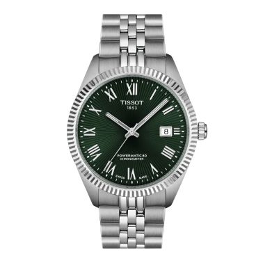 Tissot Ballade Powermatic 80 COSC automatic green dial steel bracelet 39 mm