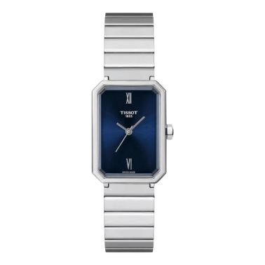 Tissot SRV quartz blue dial steel bracelet 30 x 21,8 mm