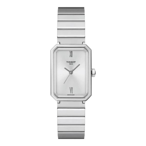 Tissot SRV quartz silver dial steel bracelet 30 x 21,8 mm