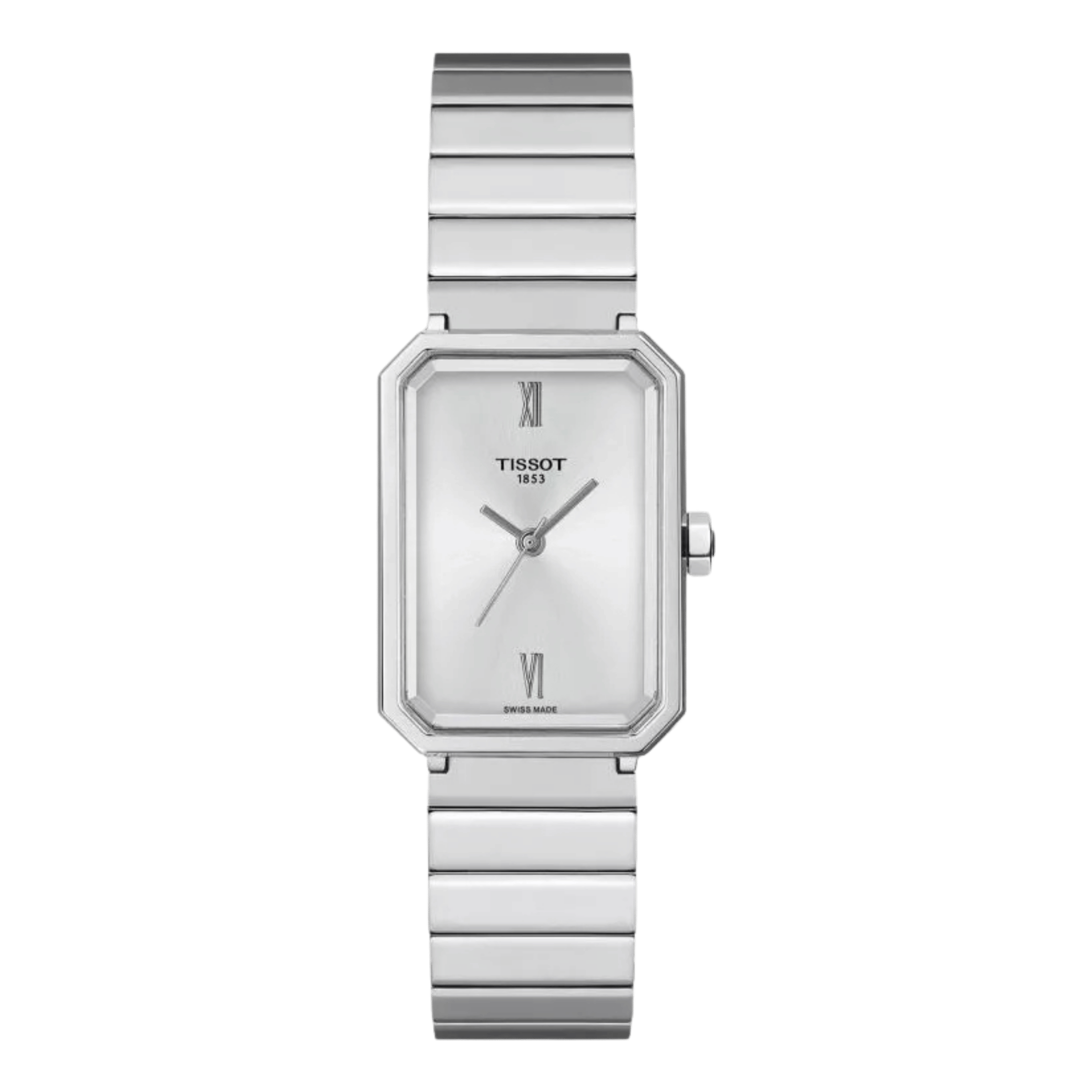 Tissot SRV quartz silver dial steel bracelet 30 x 21,8 mm