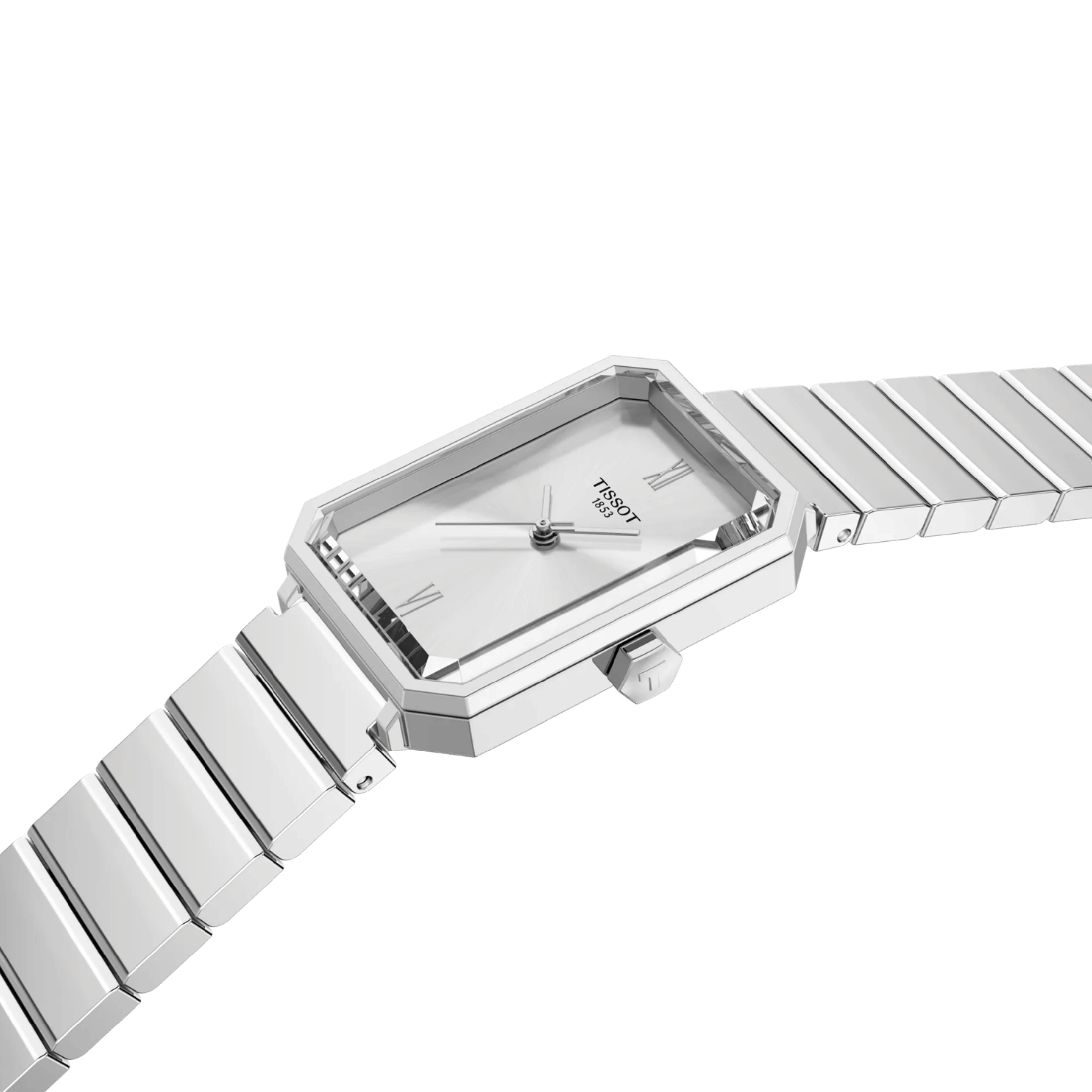 Tissot SRV quartz silver dial steel bracelet 30 x 21,8 mm