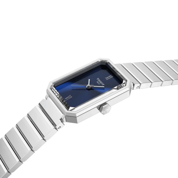 Tissot SRV quartz blue dial steel bracelet 30 x 21,8 mm