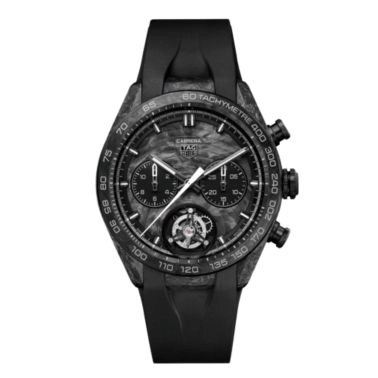 TAG Heuer Carrera Chronograph Tourbillon Extreme Sport TH-Carbonspring automatic black dial rubber strap44 mm