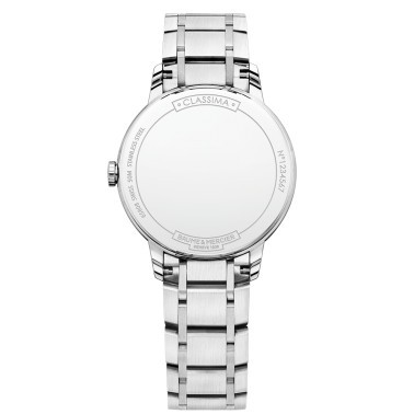 Montre Baume et Mercier Classima quartz cadran blanc bracelet acier 31 mm