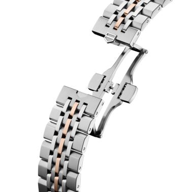 TAG Heuer Carrera Astronomer Automatic silver dial steel and rose gold bracelet 39 mm