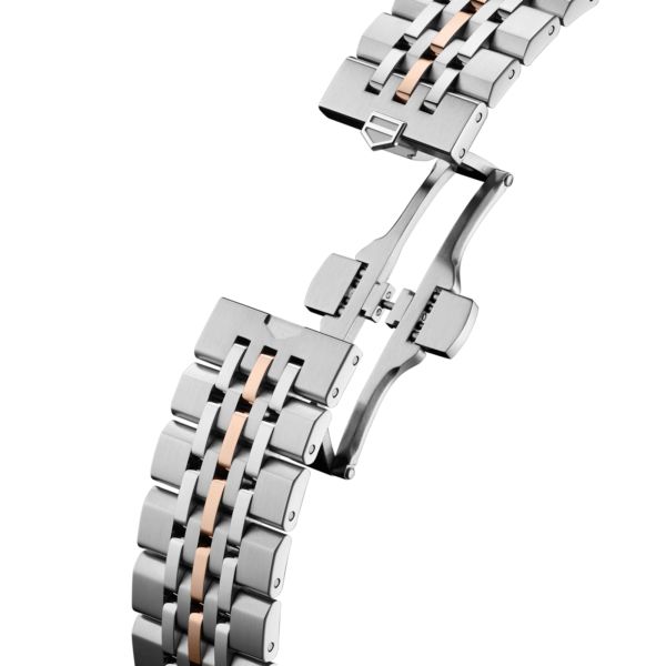 TAG Heuer Carrera Astronomer Automatic silver dial steel and rose gold bracelet 39 mm