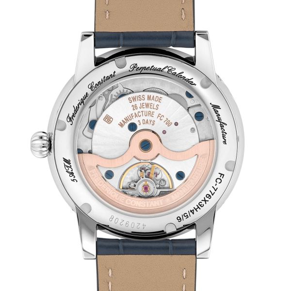 Frederique Constant Manufacture Classic Perpetual Calendar automatic silver dial leather strap 40 mm