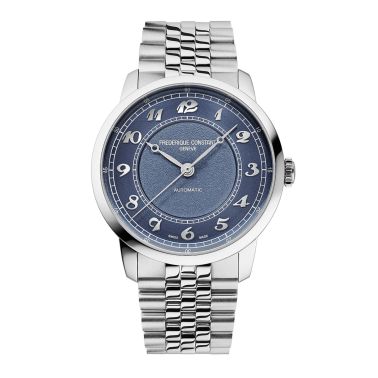 Frederique Constant Classics Premiere Automatic blue dial steel bracelet 38,5 mm