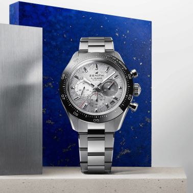 Montre Zenith Chronomaster Sport automatique cadran météorite bracelet acier 41 mm
