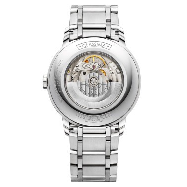 Montre Baume et Mercier Classima automatique cadran argenté bracelet acier 42 mm