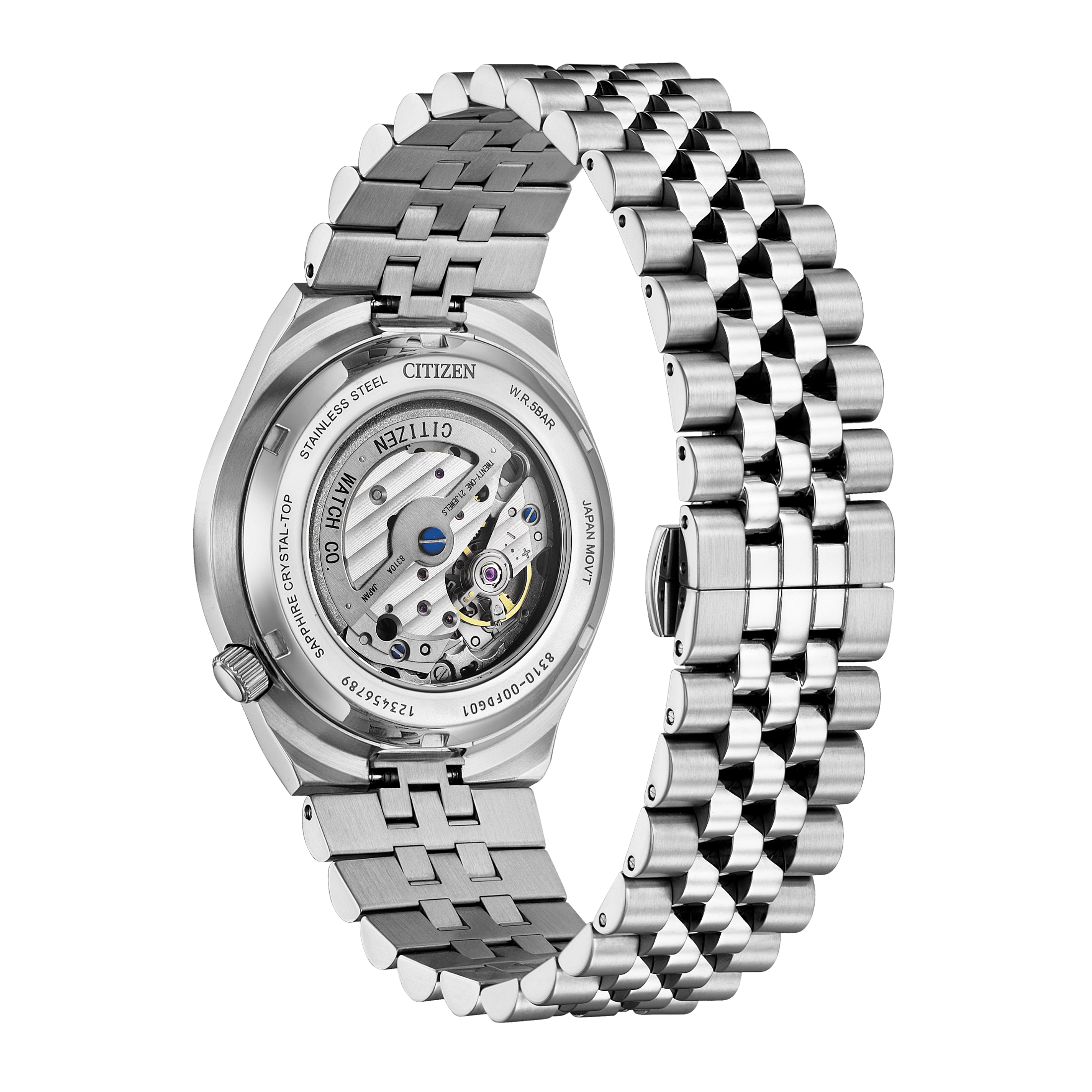 Montre Citizen Tsuyosa 60 automatique cadran noir bracelet acier 40 mm