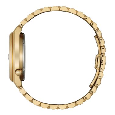 Montre Citizen Tsuyosa 60 automatique cadran bleu cendré bracelet acier PVD or rose 40 mm