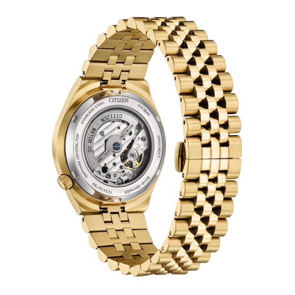 Citizen Tsuyosa 60 automatic watch blue dial steel PVD Rose Gold bracelet 40 mm