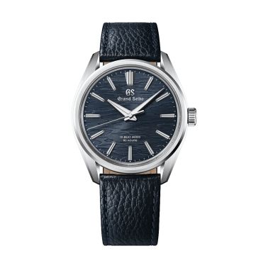 Grand Seiko Evolution 9 "Moonlit Birch" Hi-Beats hand-wound blue dial leather strap 38,6 mm