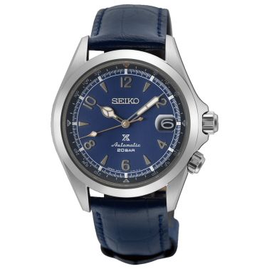 Montre Seiko Prospex Alpinist "Night Sky" Edition Europe automatique cadran bleu bracelet cuir 39,5 mm