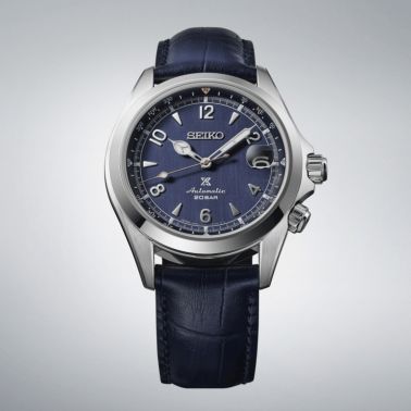 Seiko Prospex Alpinist "Night Sky" European Edition automatic blue dial leather strap 39,5 mm
