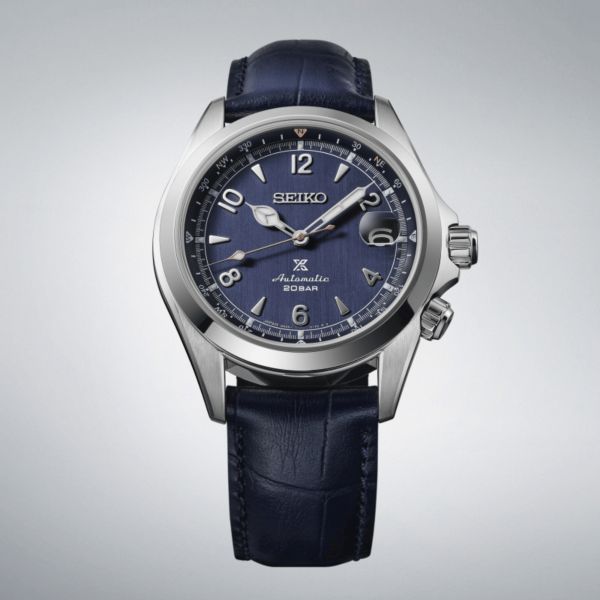 Seiko Prospex Alpinist "Night Sky" European Edition automatic blue dial leather strap 39,5 mm