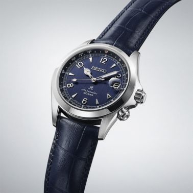 Seiko Prospex Alpinist "Night Sky" European Edition automatic blue dial leather strap 39,5 mm