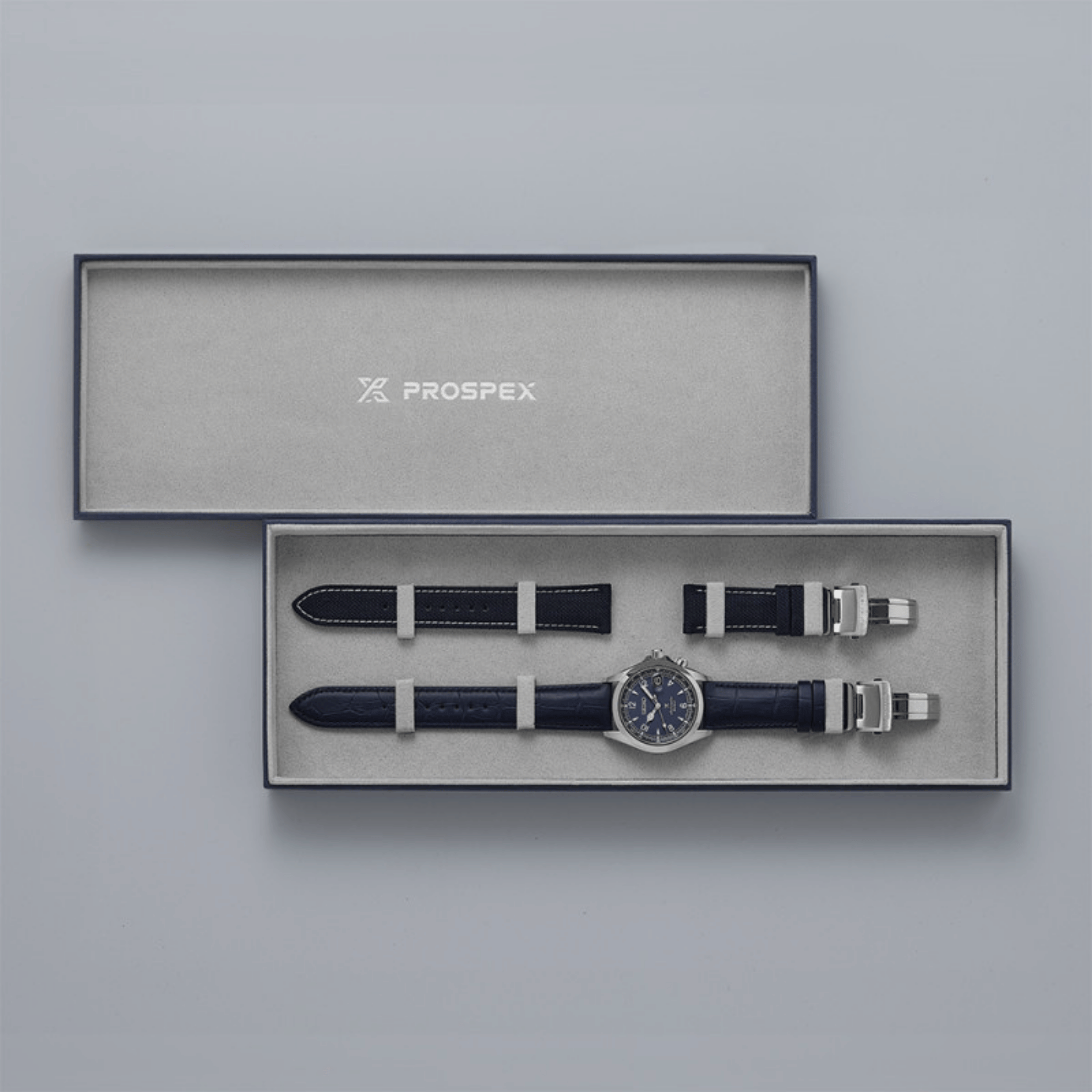 Seiko Prospex Alpinist "Night Sky" European Edition automatic blue dial leather strap 39,5 mm