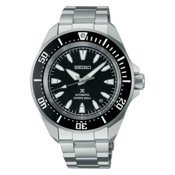 Seiko Prospex Diver's Samurai automatic black dial steel bracelet 41,7 mm