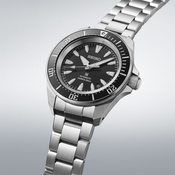 Seiko Prospex Diver's Samurai automatic black dial steel bracelet 41,7 mm