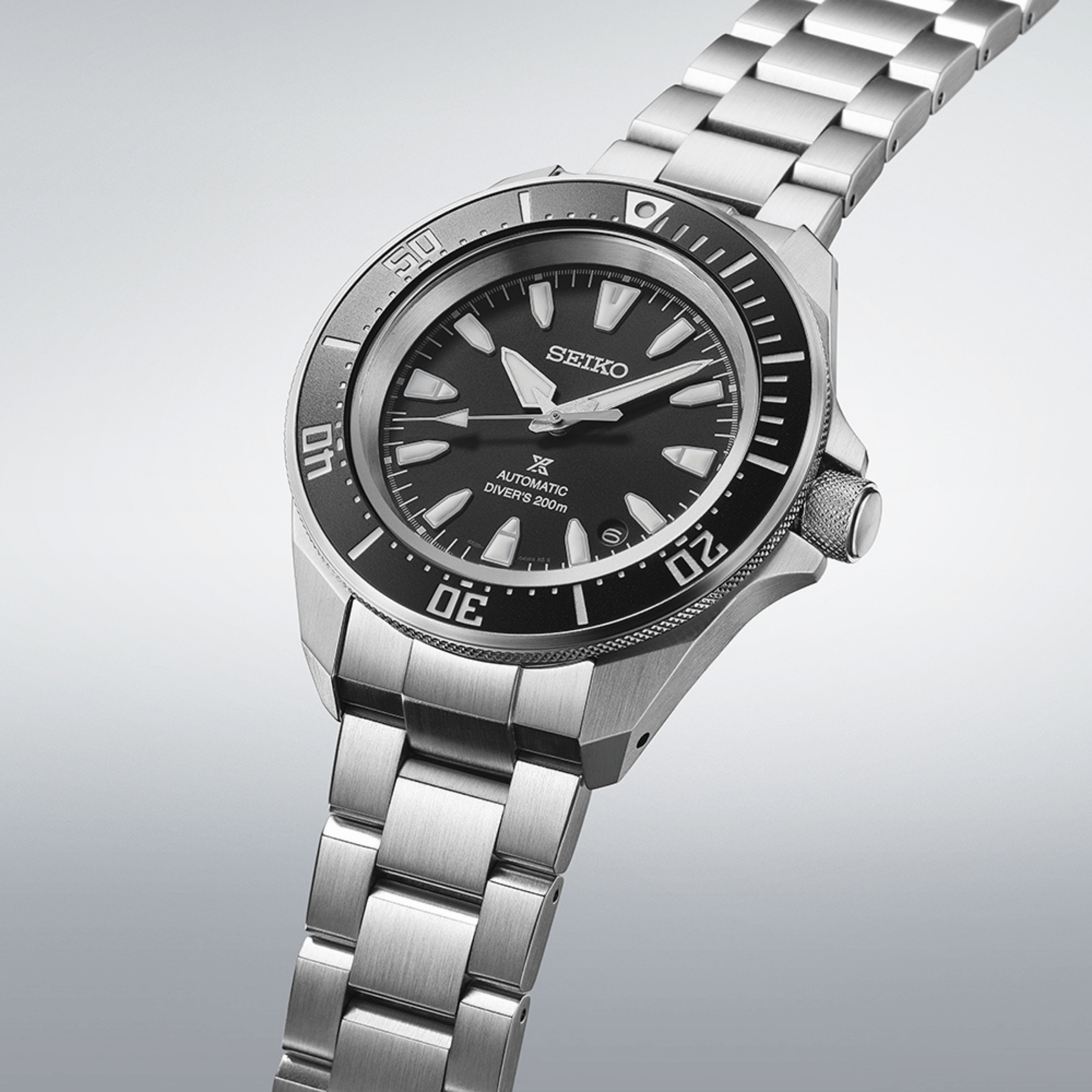 Seiko Prospex Diver's Samurai automatic black dial steel bracelet 41,7 mm