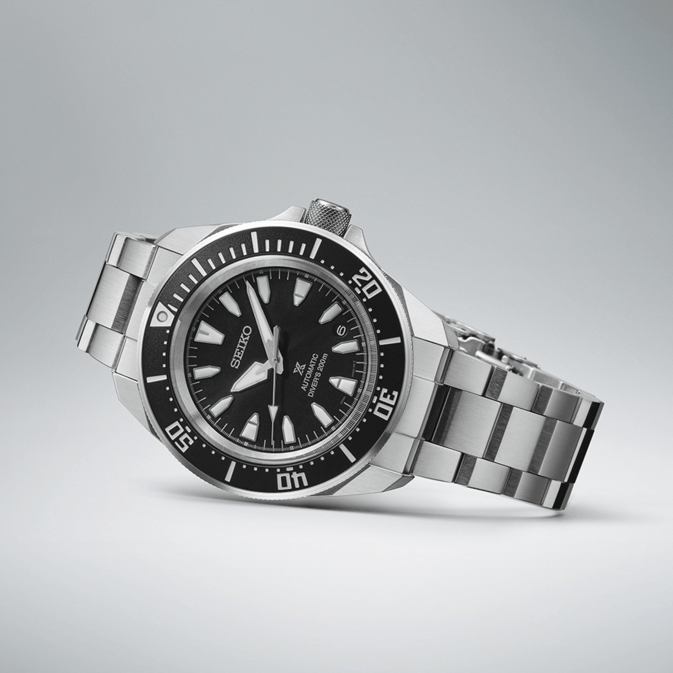 Seiko Prospex Diver's Samurai automatic black dial steel bracelet 41,7 mm