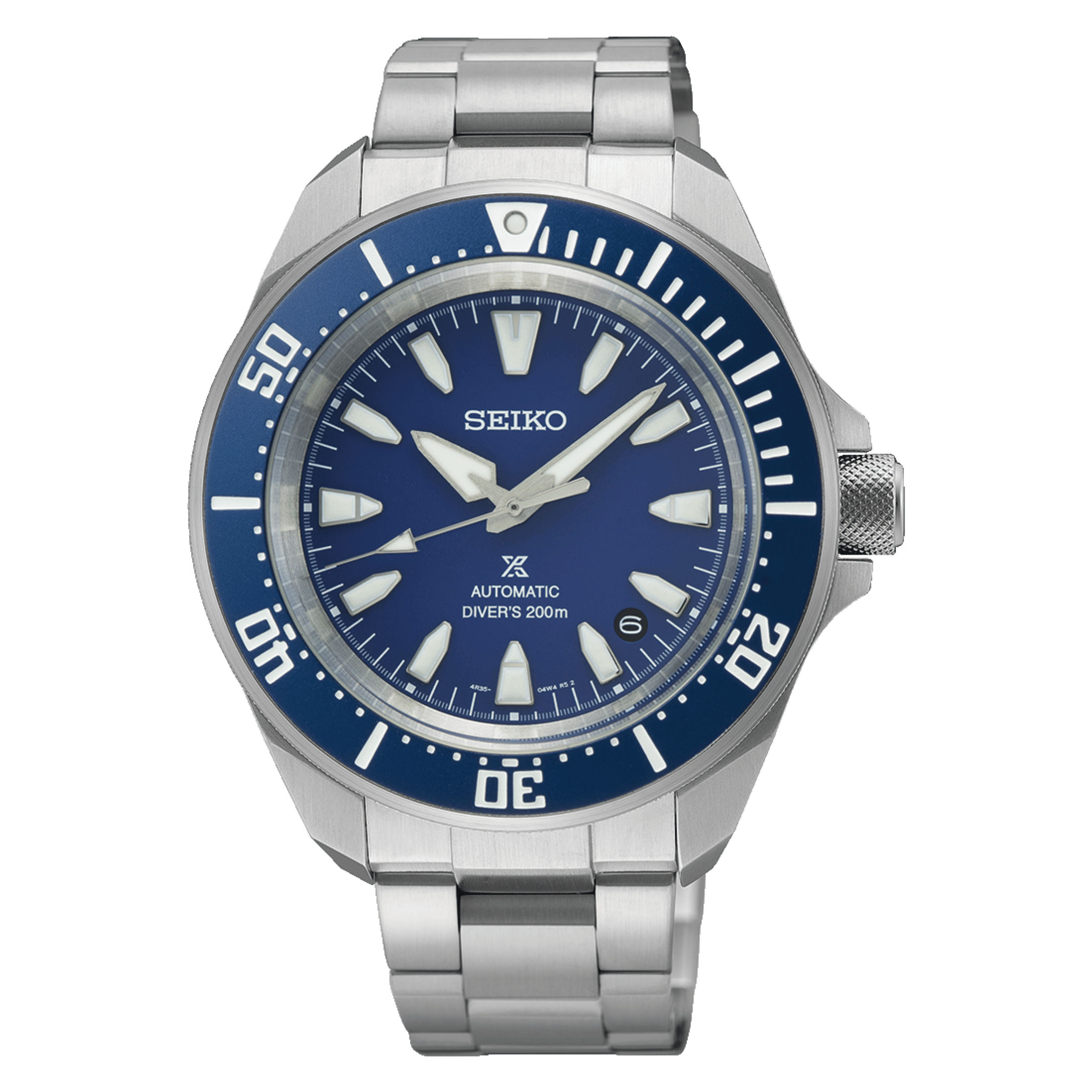 Montre Seiko Prospex Diver's Samurai automatique cadran bleu bracelet acier 41,7 mm