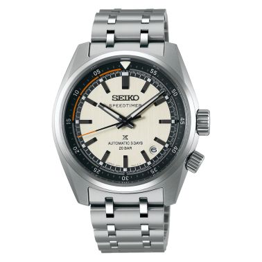 Seiko Prospex Speedtimer Automatic silver dial steel bracelet 39,5 mm