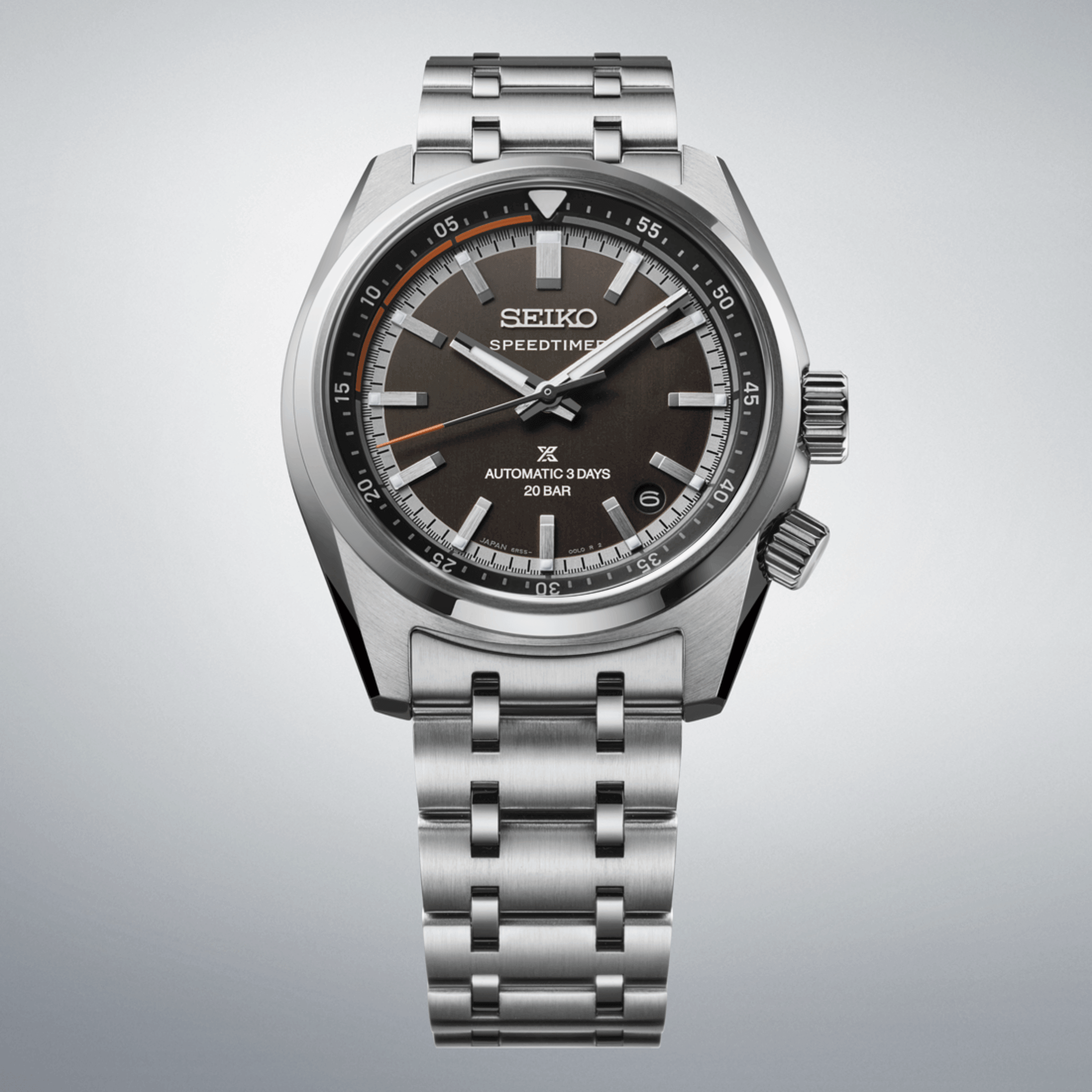 Seiko Prospex Speedtimer Automatic black dial steel bracelet 39,5 mm