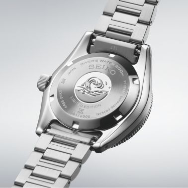 Montre Seiko Prospex 1965 Heritage Diver automatique argenté blanc bracelet acier 40 mm