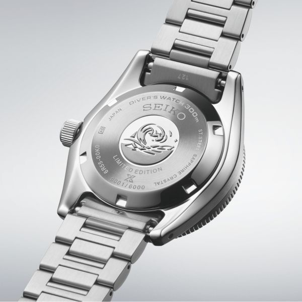 Montre Seiko Prospex 1965 Heritage Diver automatique argenté blanc bracelet acier 40 mm