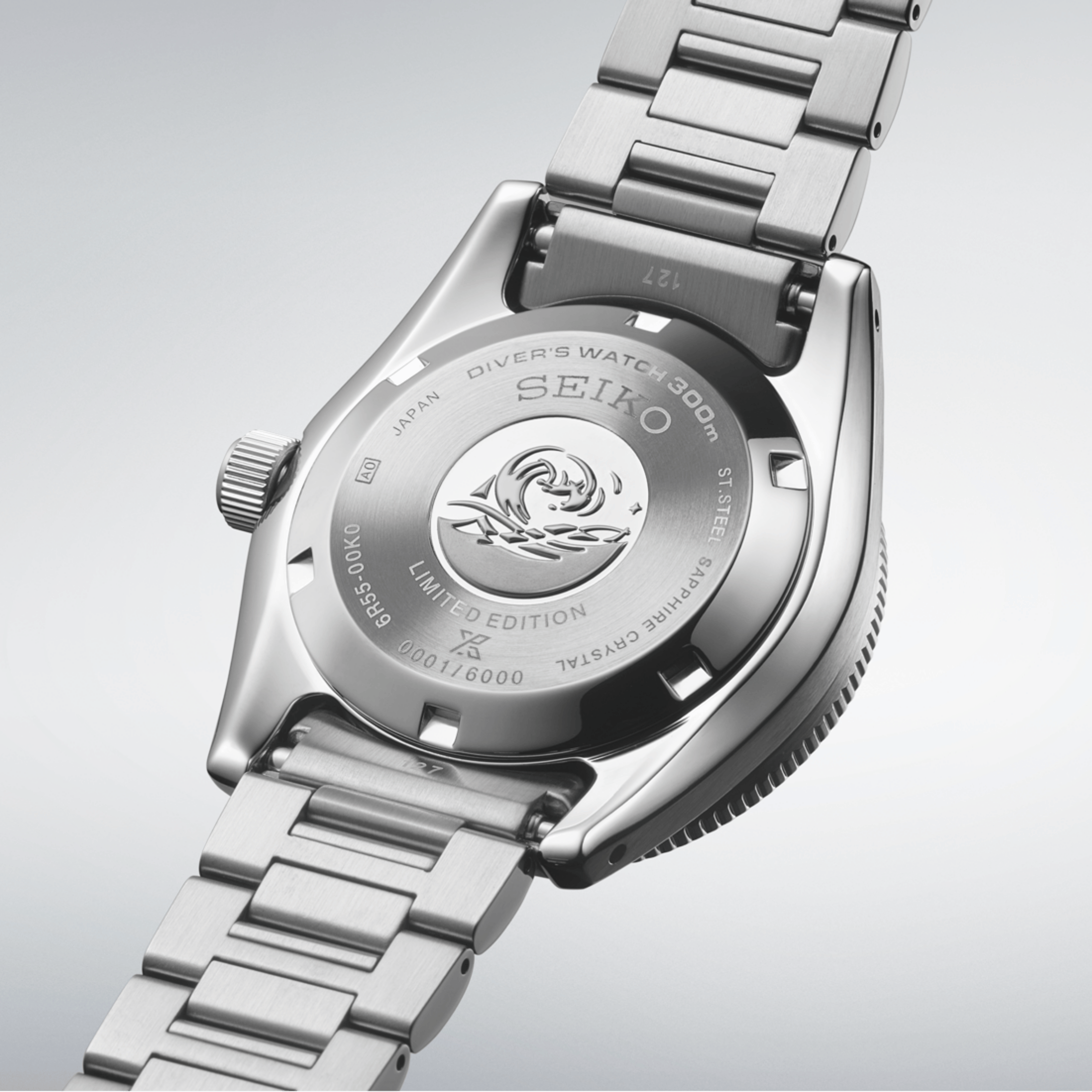 Montre Seiko Prospex 1965 Heritage Diver automatique argenté blanc bracelet acier 40 mm