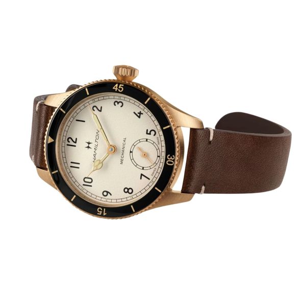 Hamilton Khaki Pilot Pioneer mechanical watch in bronze and
