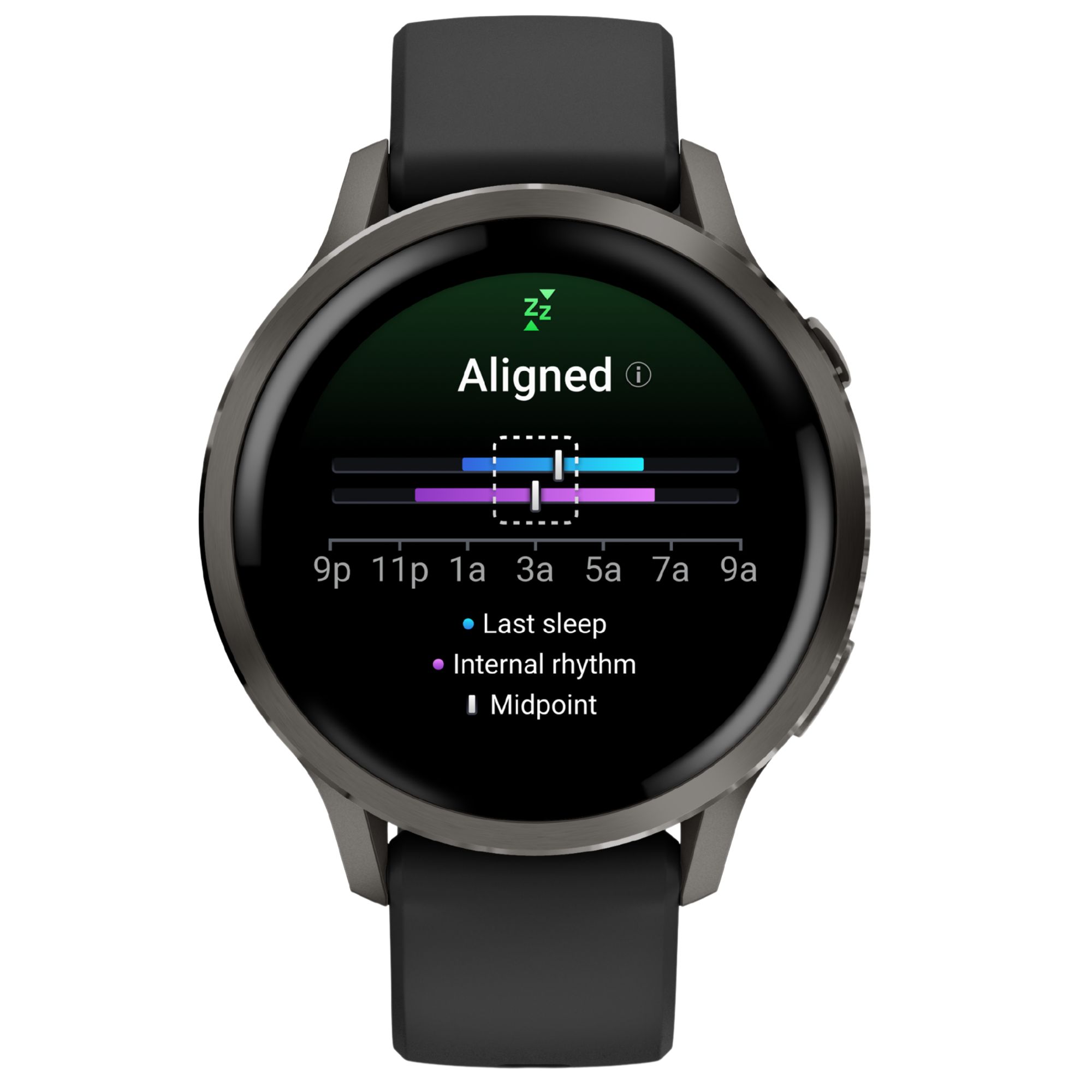 Montre Garmin Venu 4 AMOLED Gray bracelet silicone noir 41 mm