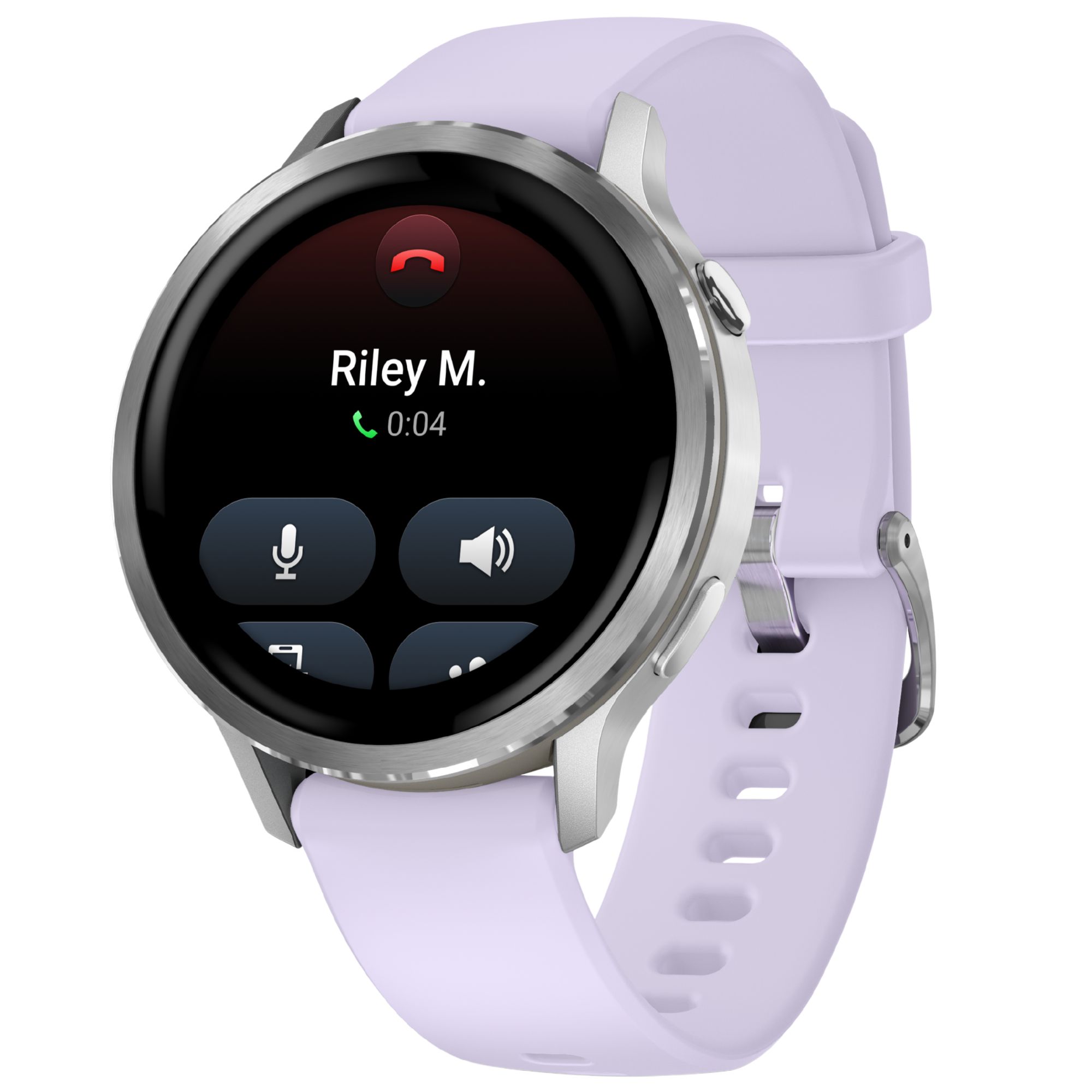 Montre Garmin Venu 4 AMOLED Silver bracelet silicone pervenche 41 mm