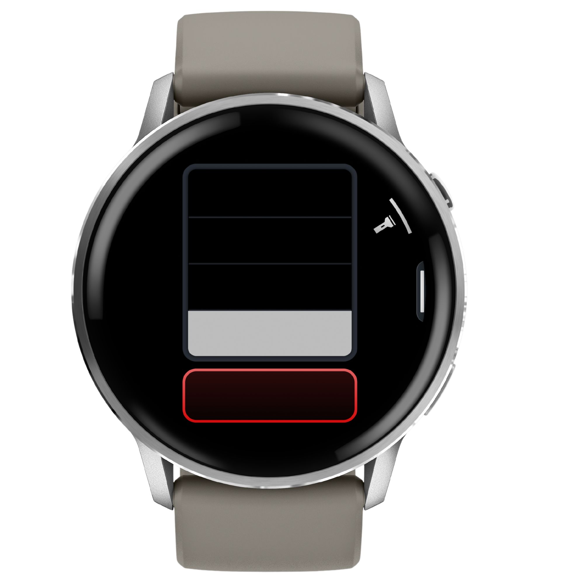 Montre Garmin Venu 4 AMOLED Silver bracelet silicone gris 45 mm