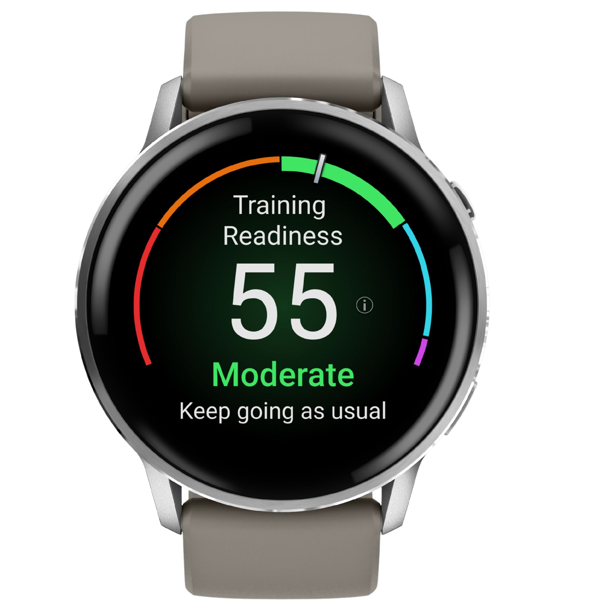 Montre Garmin Venu 4 AMOLED Silver bracelet silicone gris 45 mm