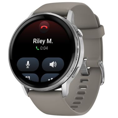 Montre Garmin Venu 4 AMOLED Silver bracelet silicone gris 45 mm