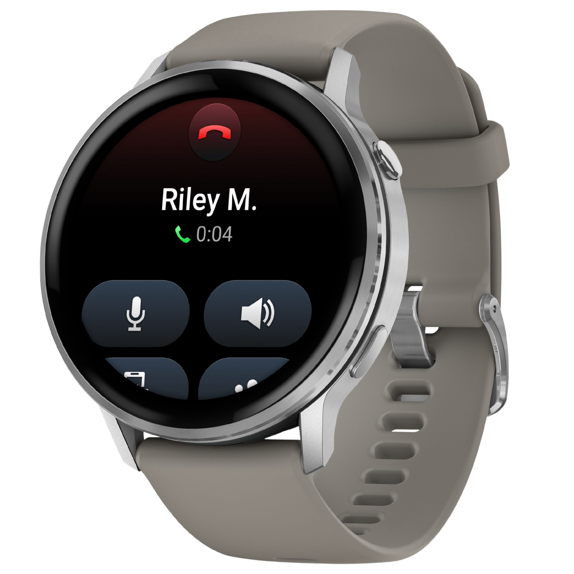 Montre Garmin Venu 4 AMOLED Silver bracelet silicone gris 45 mm