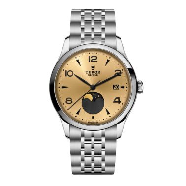 Montre Tudor 1926 Luna automatique cadran champagne bracelet acier 39 mm