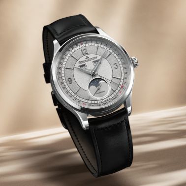 Jaeger-LeCoultre Master Control Calendar automatic grey sector dial leather strap 40 mm