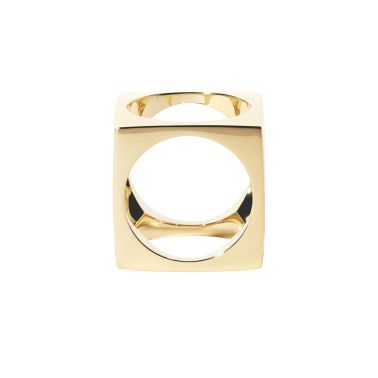 Pendentif/Bague dinh van Le Pavé grand modèle en or jaune