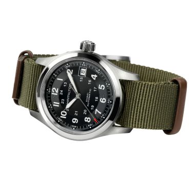 Hamilton x Call of Duty Khaki Field Auto Watch Black Dial Khaki NATO Strap 38 mm – Limited Edition 
