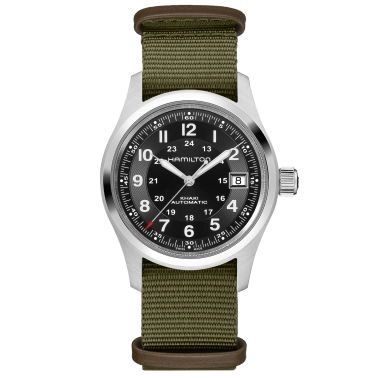 Hamilton x Call of Duty Khaki Field Auto Watch Black Dial Khaki NATO Strap 38 mm – Limited Edition