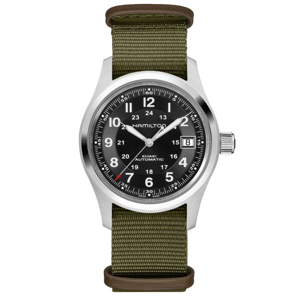 Hamilton x Call of Duty Khaki Field Auto Watch Black Dial Khaki NATO Strap 38 mm – Limited Edition