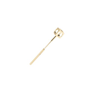 Dinh van Le Pavé single earring in yellow gold